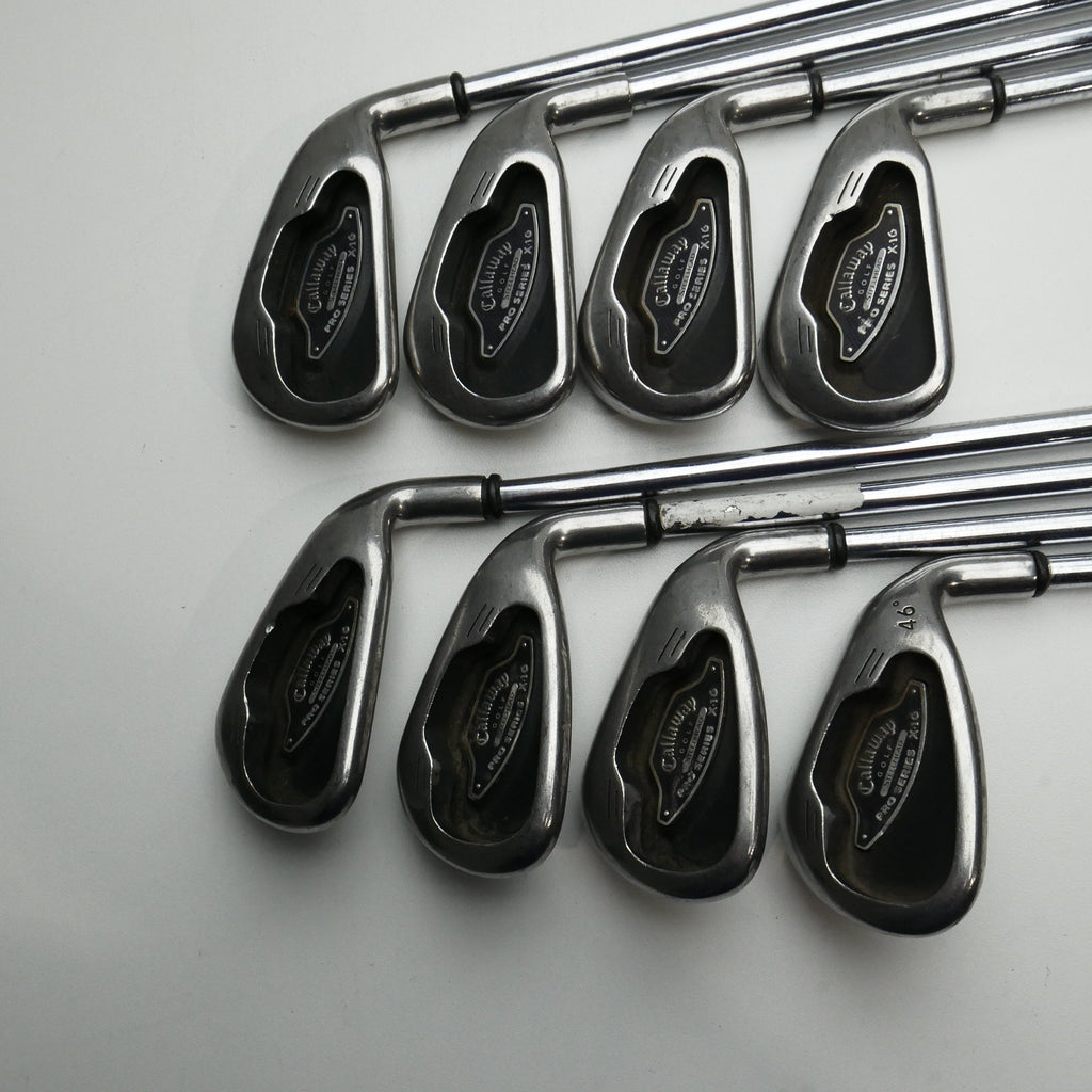 Used Callaway X-16 Pro Series Iron Set / 3 - PW / Stiff Flex