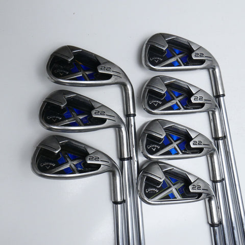 Used Callaway X-22 Iron Set / 4 - PW / Regular Flex