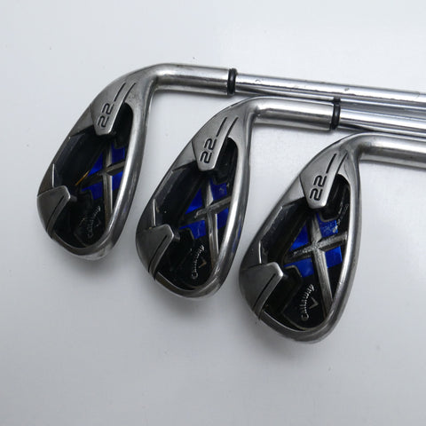 Used Callaway X-22 Iron Set / 4 - PW / Regular Flex