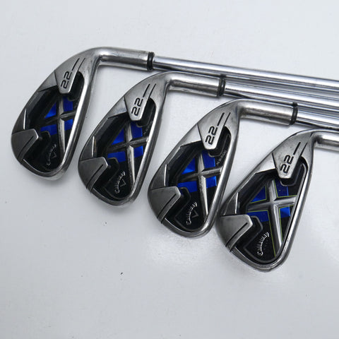 Used Callaway X-22 Iron Set / 4 - PW / Regular Flex