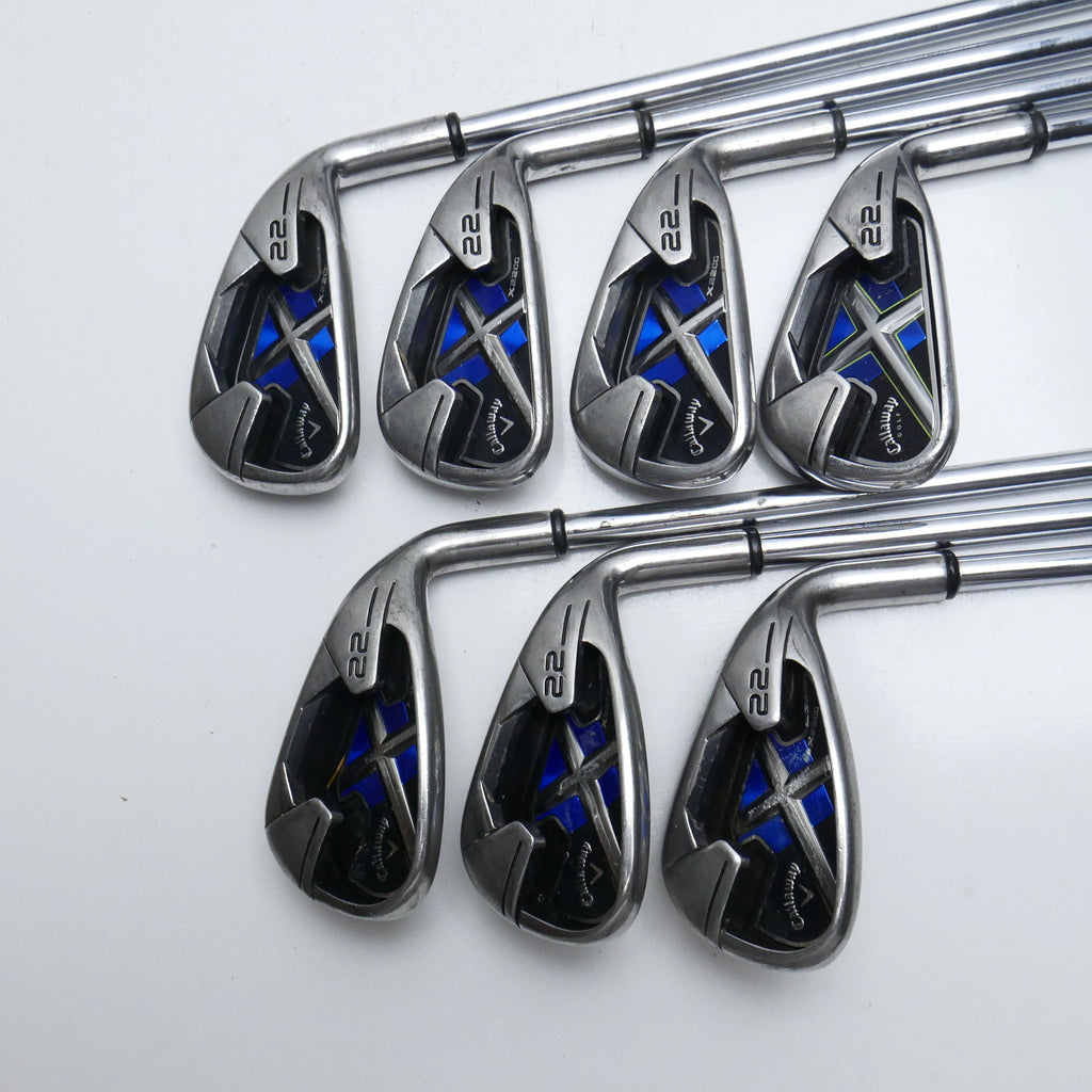 Used Callaway X-22 Iron Set / 4 - PW / Regular Flex
