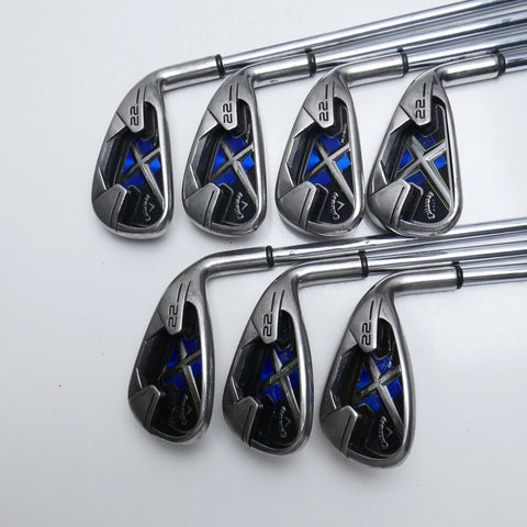 Used Callaway X-22 Iron Set / 4 - PW / Regular Flex