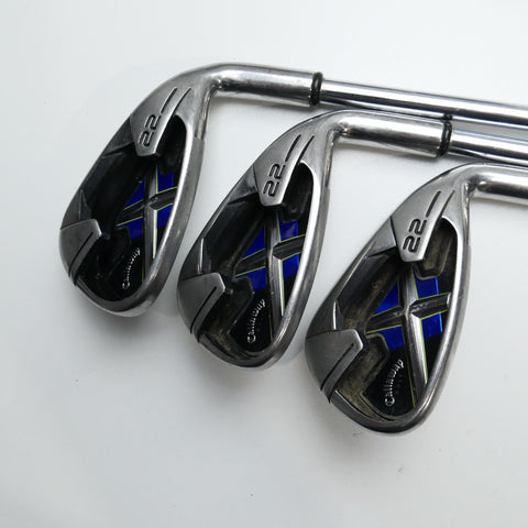 Used Callaway X-22 Iron Set / 4 - PW / Uniflex
