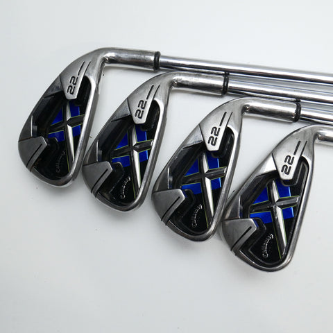 Used Callaway X-22 Iron Set / 4 - PW / Uniflex