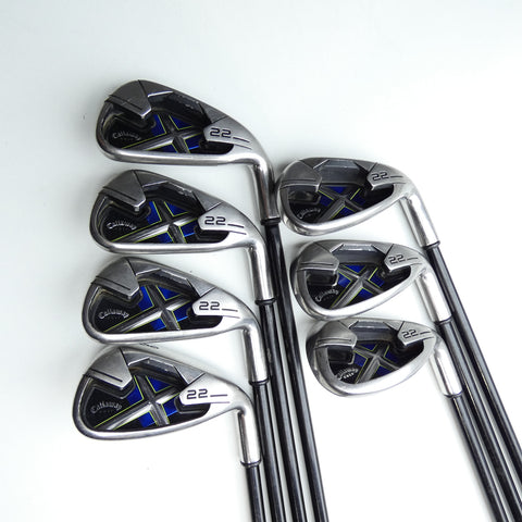 Used Callaway X-22 Iron Set / 5 - SW / A Flex
