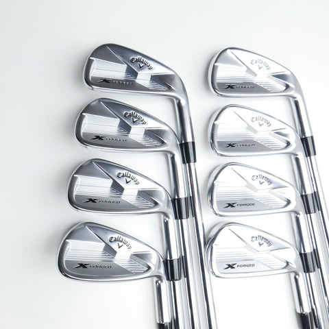 Used Callaway X Forged 2018 Iron Set / 3 - PW / Stiff Flex