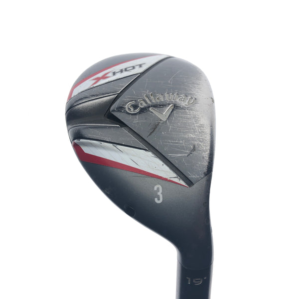 Used Callaway X Hot 19 3 Hybrid / 19 Degrees / Stiff Flex