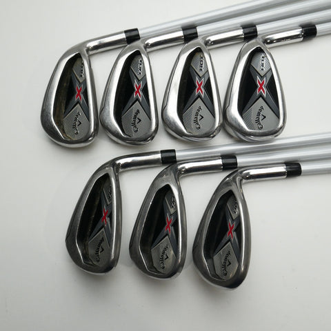 Used Callaway X Hot 19 Iron Set / 5 - SW / Regular Flex