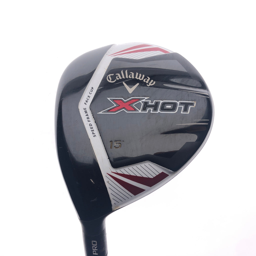 Used Callaway X Hot 2013 3 Fairway Wood / 15 Degrees / Stiff Flex / Left-Handed