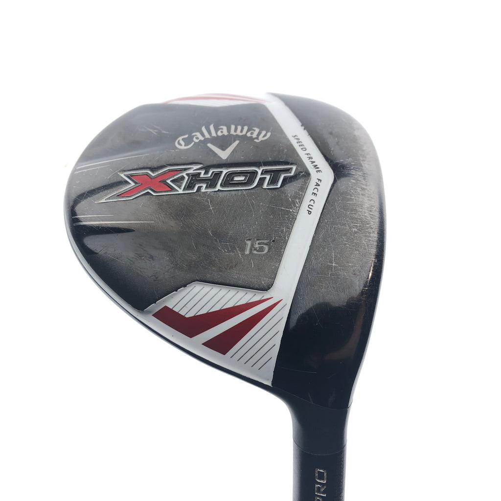 Used Callaway X Hot 2013 3 Fairway Wood / 15 Degrees / Stiff Flex