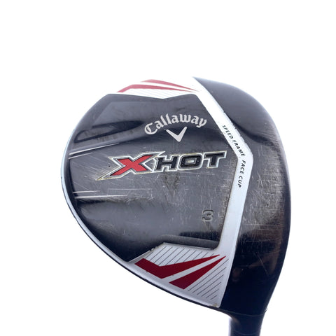 Used Callaway X Hot 2013 3 Fairway Wood / 15.0 Degrees / Stiff Flex