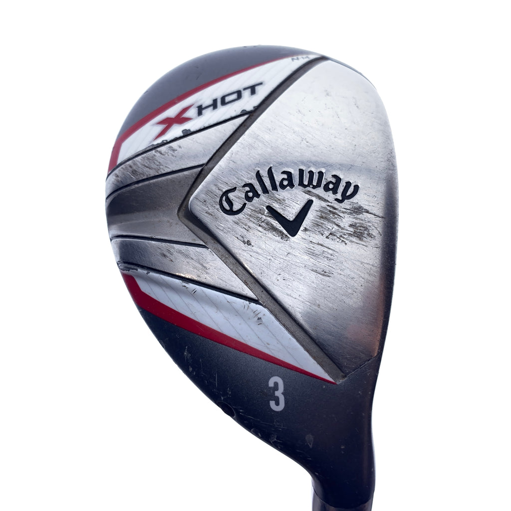 Used Callaway X Hot 2013 3 Hybrid / 19.0 Degrees / Regular Flex