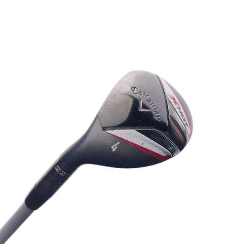 Used Callaway X Hot 2013 4 Hybrid / 22 Degrees / Regular Flex / Left-Handed