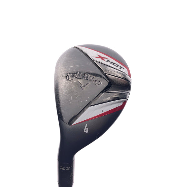 Used Callaway X Hot 2013 4 Hybrid / 22 Degrees / Regular Flex / Left-Handed