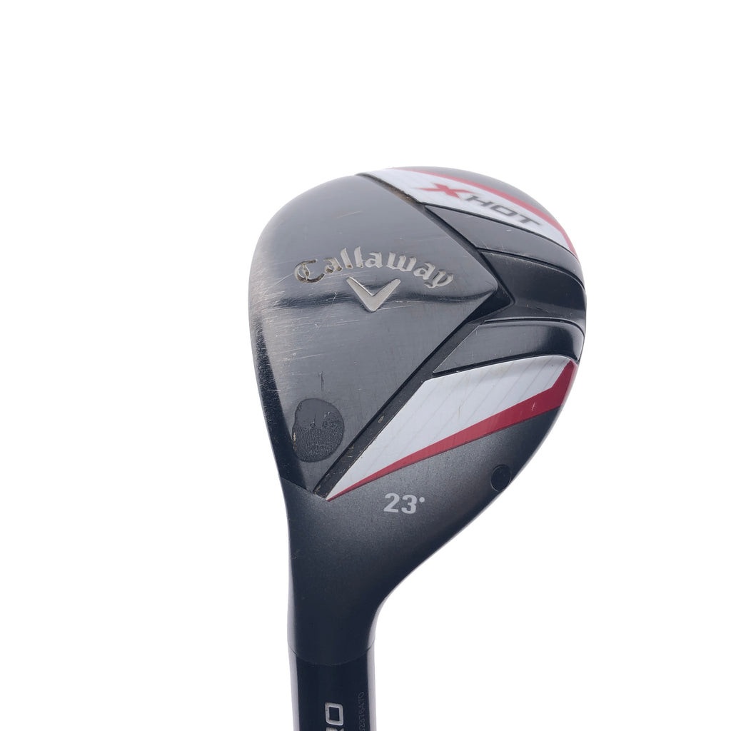 Used Callaway X Hot 2013 4 Hybrid / 23 Degrees / Stiff Flex / Left-Handed
