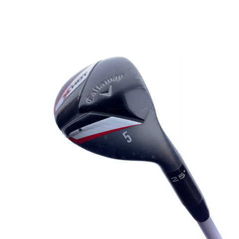 Used Callaway X Hot 2013 5 Hybrid / 25.0 Degrees / A Flex