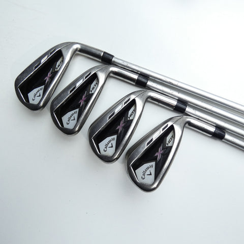 Used Callaway X Hot 2013 Iron Set / 6 - SW + AW / Ladies Flex