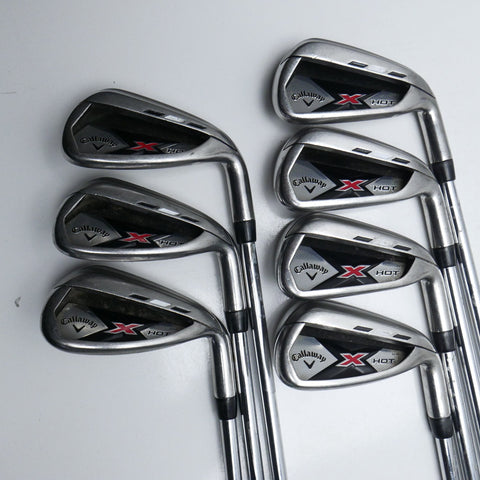 Used Callaway X Hot N14 Iron Set / 5 - PW + AW / Regular Flex