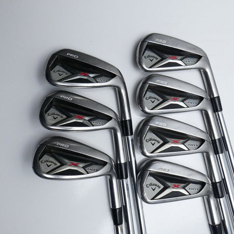 Used Callaway X Hot Pro 2013 Iron Set / 4 - PW / Regular Flex