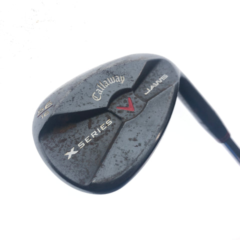 Used Callaway X Series Jaws Black Sand Wedge / 56.0 Degrees / Stiff Flex