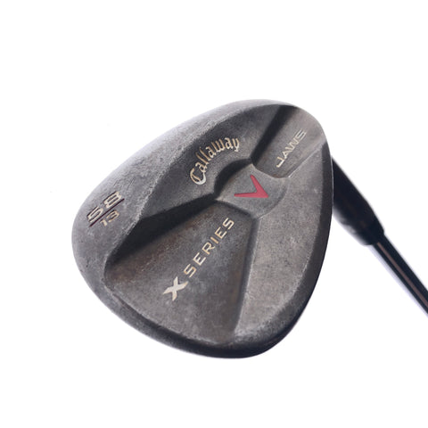 Used Callaway X Series Jaws Raw Lob Wedge / 58.0 Degrees / Stiff Flex