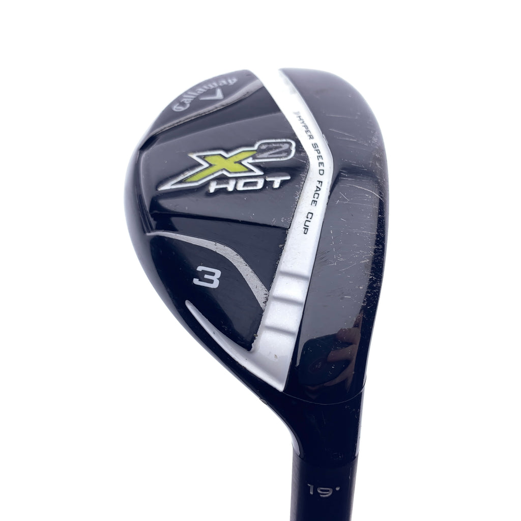 Used Callaway X2 Hot 3 Hybrid / 19 Degrees / Stiff Flex