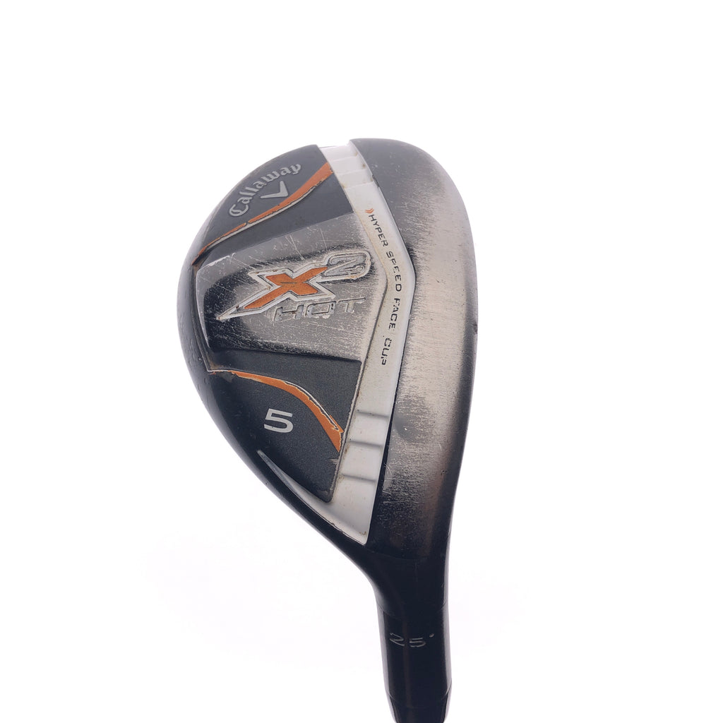 Used Callaway X2 Hot 5 Hybrid / 25 Degrees / Regular Flex