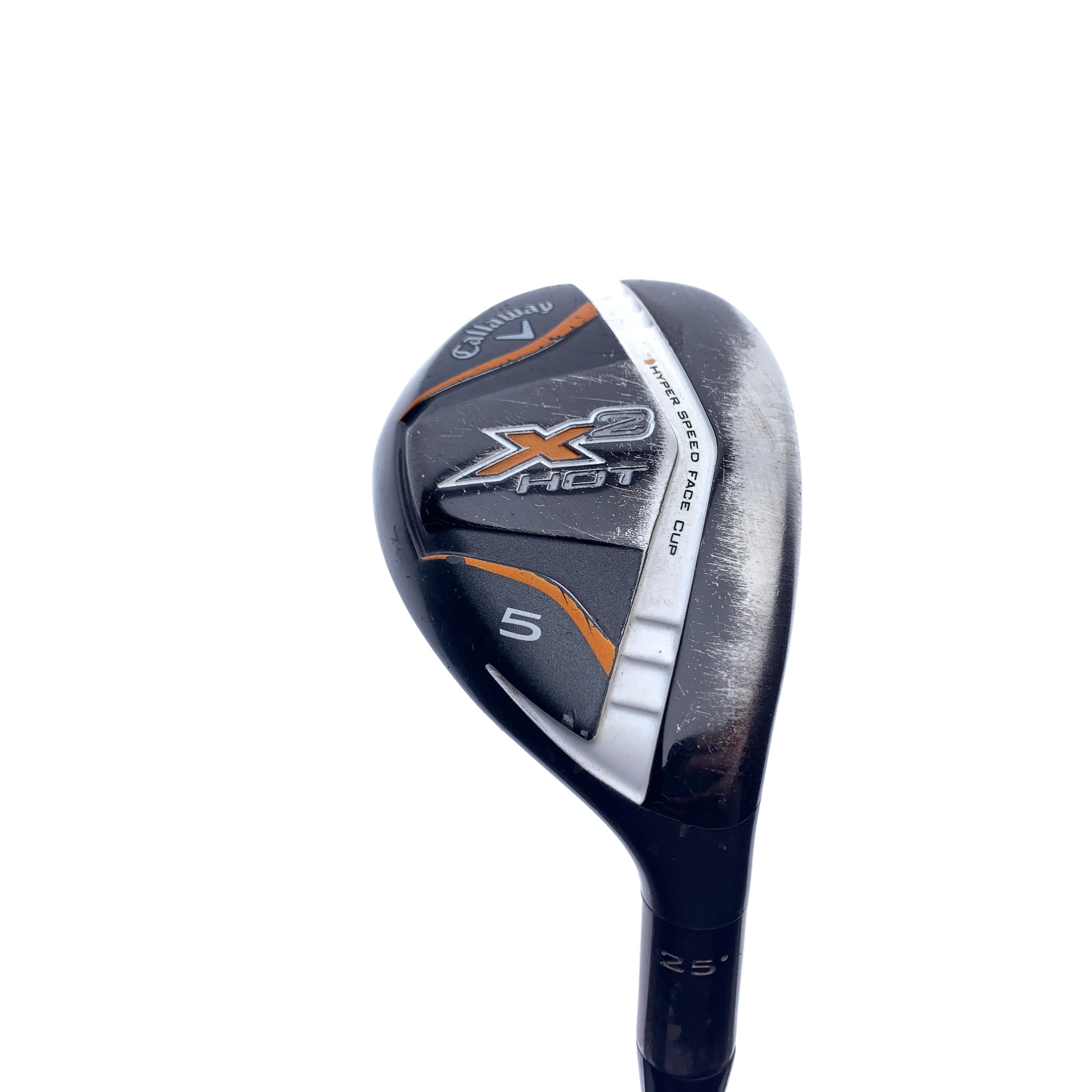 Used Callaway X2 Hot 5 Hybrid / 25.0 Degrees / Regular Flex