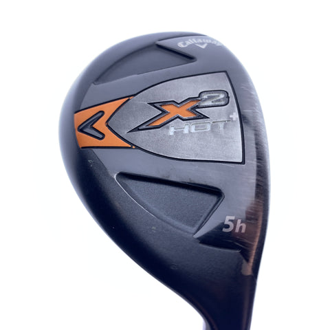 Used Callaway X2 Hot+ 5 Hybrid / 25.0 Degrees / Regular Flex