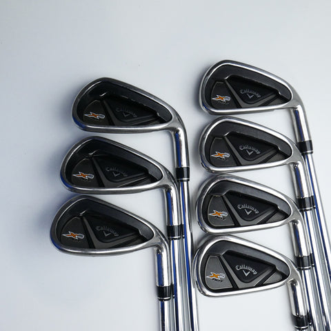 Used Callaway X2 Hot Iron Set / 4 - PW / Stiff Flex