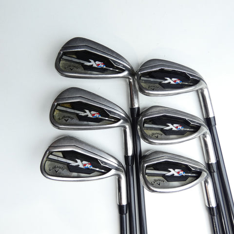 Used Callaway XR Iron Set / 6 - PW + AW / A Flex