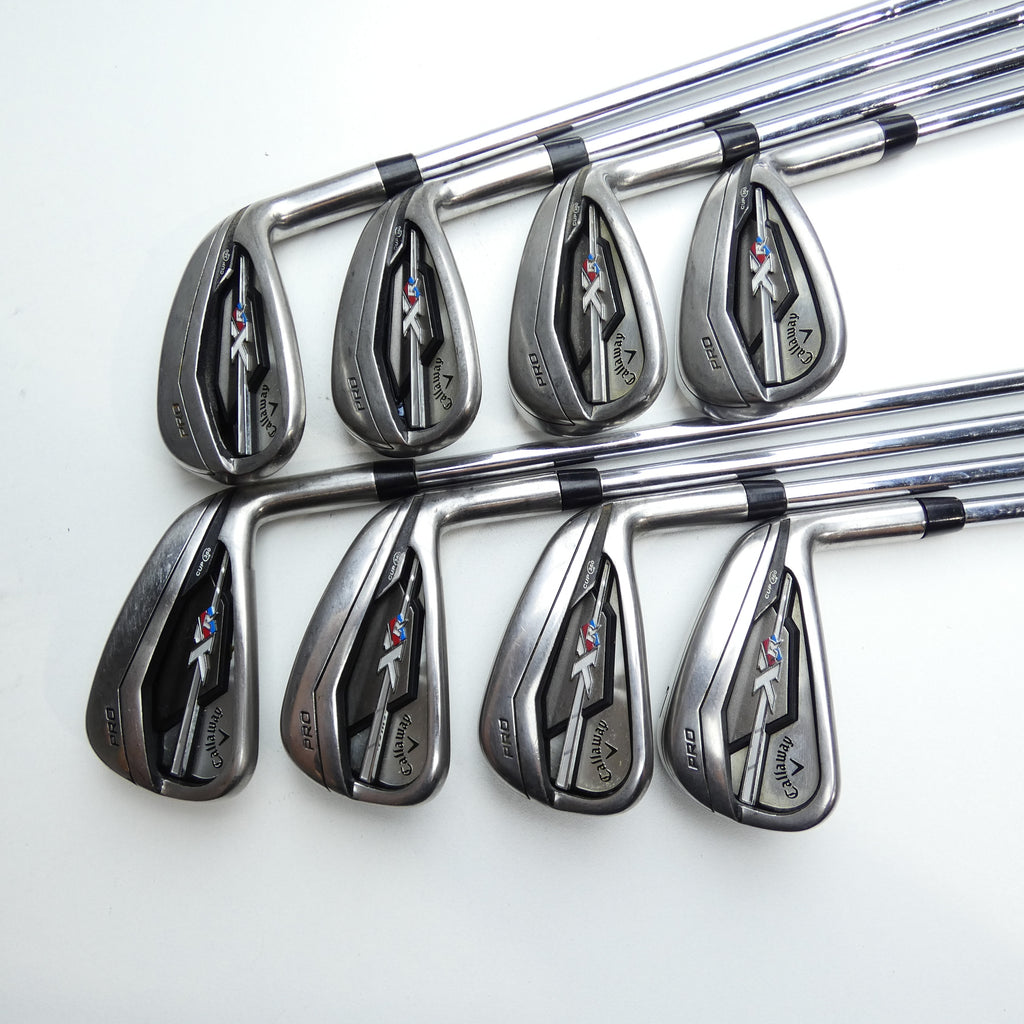 Used Callaway XR Pro Iron Set / 4 - PW + AW / Regular Flex