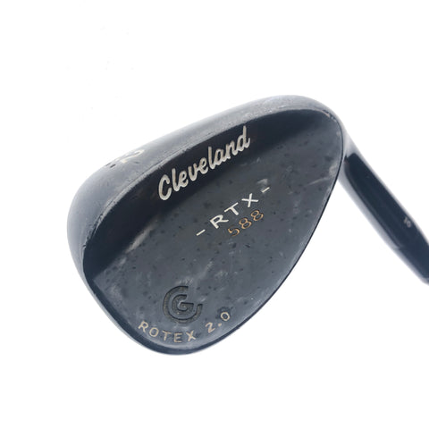 Used Cleveland 588 RTX 2.0 Black Satin Gap Wedge / 52.0 Degrees / Wedge Flex