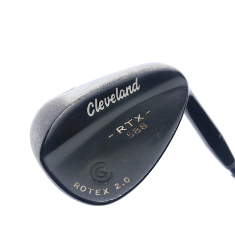 Used Cleveland 588 RTX 2.0 Black Satin Lob Wedge / 60.0 Degrees / Wedge Flex