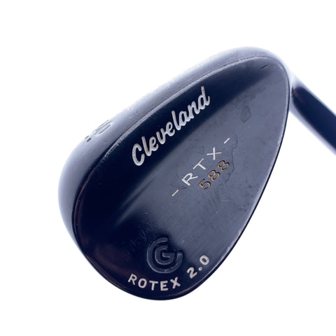 Used Cleveland 588 RTX 2.0 Black Satin Lob Wedge / 60.0 Degrees / Wedge Flex