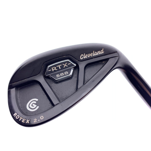 Used Cleveland 588 RTX 2.0 CB Black Satin Gap Wedge / 50.0 Degrees / Wedge Flex