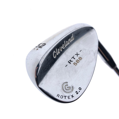 Used Cleveland 588 RTX 2.0 Tour Satin Gap Wedge / 52.0 Degrees / Wedge Flex