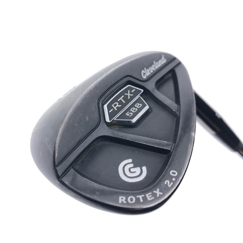 Used Cleveland 588 RTX CB Black Pearl Lob Wedge / 58.0 Degrees / Wedge Flex
