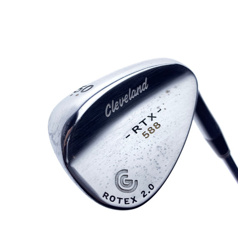 Used Cleveland 588 RTX Satin Chrome Gap Wedge / 50.0 Degrees / Wedge Flex