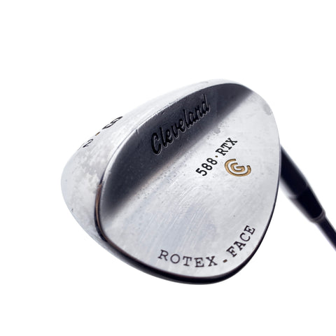 Used Cleveland 588 RTX Satin Chrome Lob Wedge / 58.0 Degrees / Wedge Flex