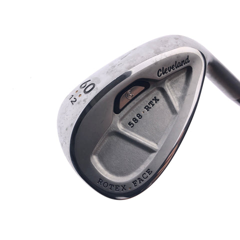 Used Cleveland 588 RTX Satin Chrome Lob Wedge / 60.0 Degrees / Wedge Flex