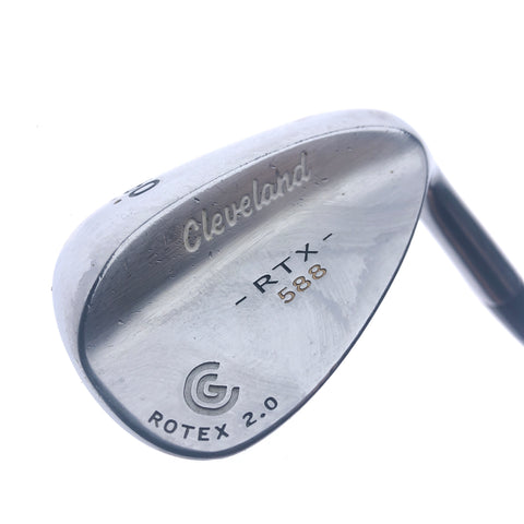 Used Cleveland 588 RTX Satin Chrome Lob Wedge / 60.0 Degrees / Wedge Flex