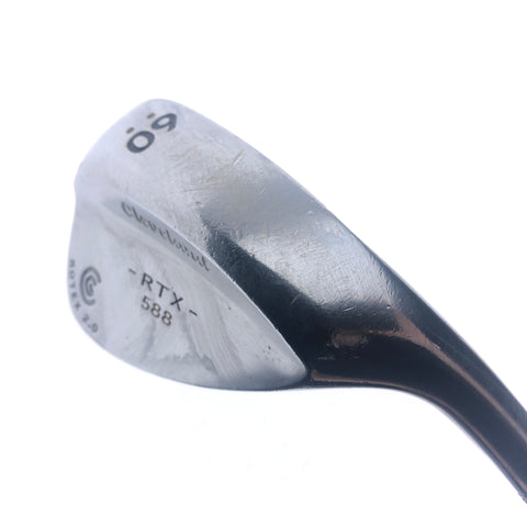 Used Cleveland 588 RTX Satin Chrome Lob Wedge / 60.0 Degrees / Wedge Flex