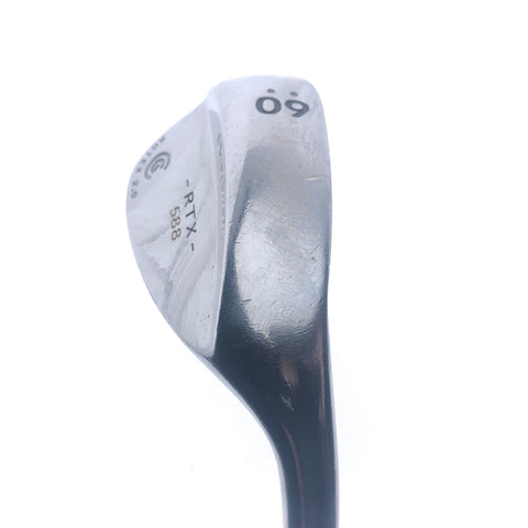 Used Cleveland 588 RTX Satin Chrome Lob Wedge / 60.0 Degrees / Wedge Flex
