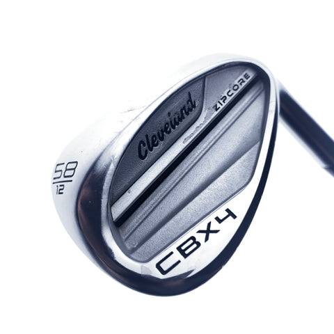 Used Cleveland CBX 4 ZipCore Tour Satin Lob Wedge / 58.0 Degrees / Wedge Flex