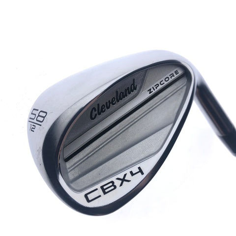 Used Cleveland CBX 4 ZipCore Tour Satin Lob Wedge / 58.0 Degrees / Wedge Flex