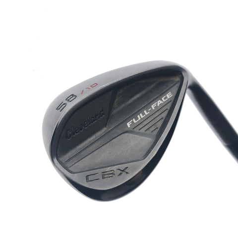 Used Cleveland CBX Full Face Lob Wedge / 58.0 Degrees / Stiff Flex