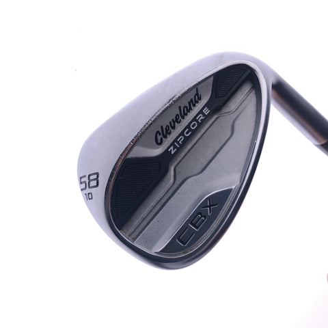 Used Cleveland CBX Zipcore Lob Wedge / 58.0 Degrees / Wedge Flex