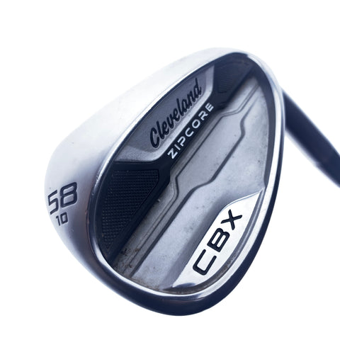 Used Cleveland CBX Zipcore Lob Wedge / 58.0 Degrees / Wedge Flex