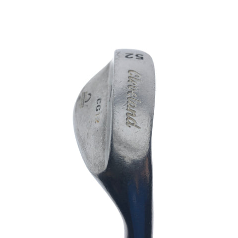 Used Cleveland CG12 Black Pearl Gap Wedge / 52.0 Degrees / Wedge Flex